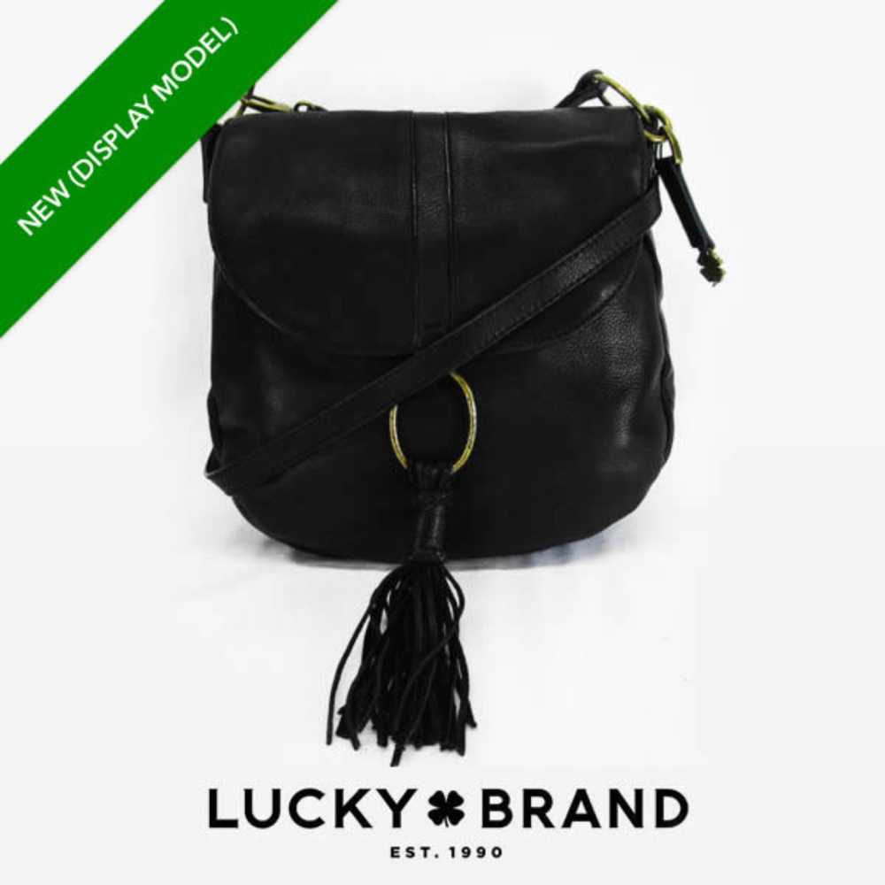 **NEW (DISPLAY)** Lucky Blk Leather Crossbody Bag